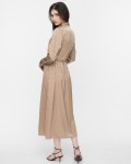 SIXDO Silk Loose Dress with Spread Collar